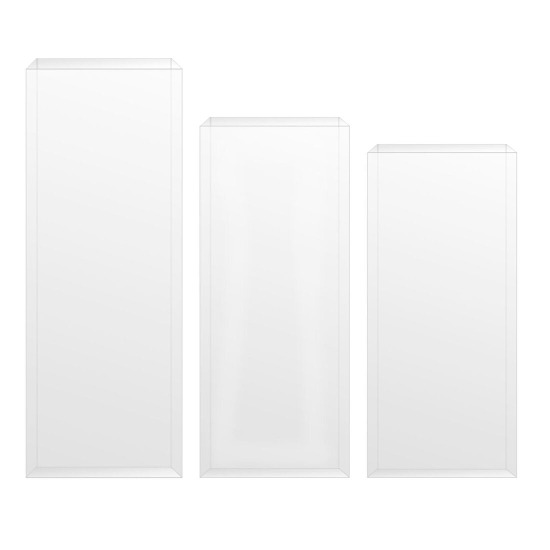 Acrylic Plinths Set Of The W Studio The W Collection Display Plinths